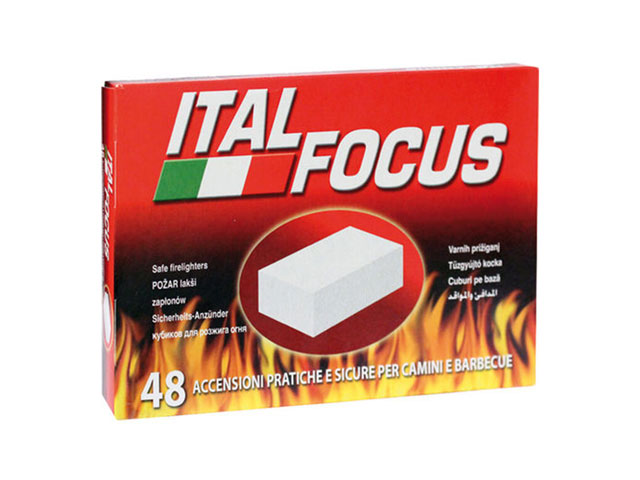 Accendifuoco ITALFOCUS in 48 cubetti