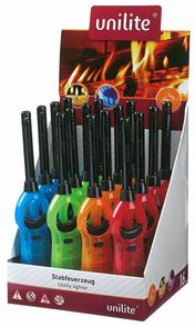 ACCENDIGAS FIAMMA TRANSLUCIDO TUBO RIGIDO COLORI ASSORTITI 1 PEZZO