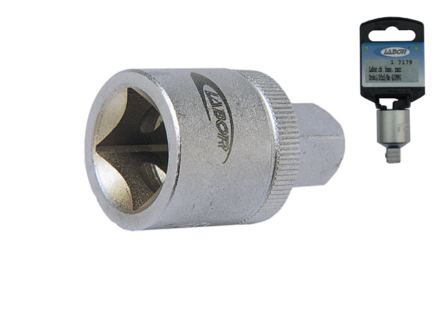 Adattatore per bussole LABOR in acciaio al cromo vanadio. ART. 790294	1/2mx3/8f