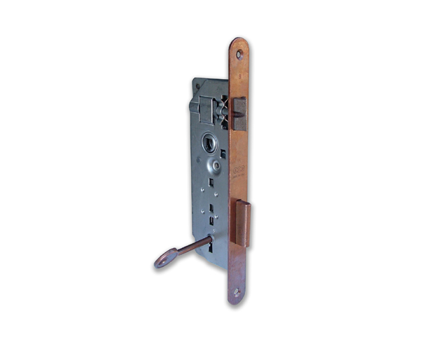 AGB 591 SERRATURA PATENT GRANDE E45 F22 BORDO TONDO OTTONATO