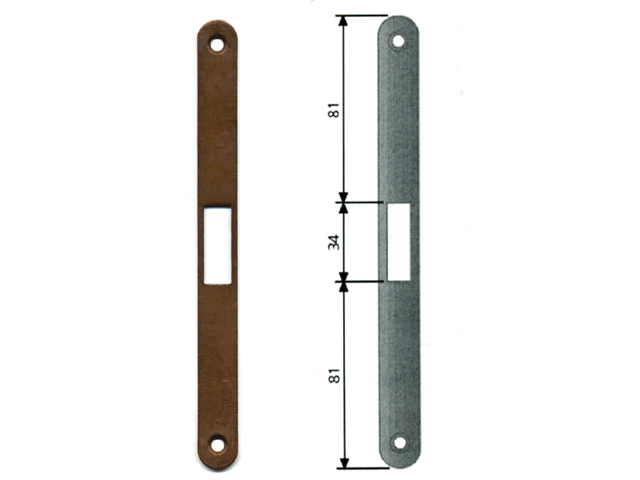 AGB Incontro B01000.24 BRONZATA F18 per serratura da infilare scrocco centrale