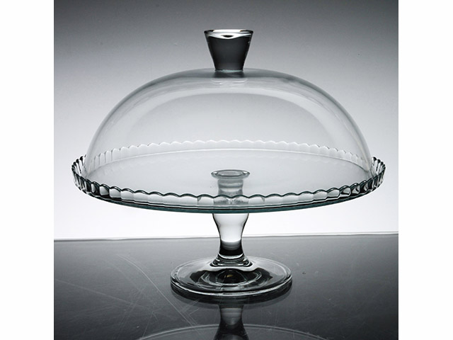 Alzata per torta Patisserie Pasabahce con cupola in vetro cm 32 ART.95200