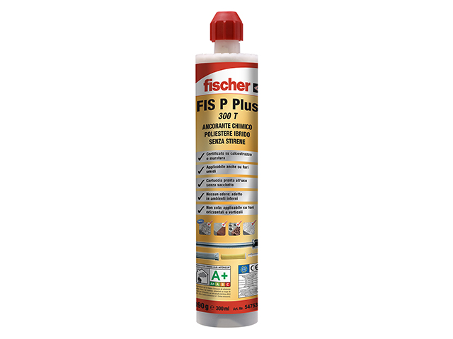Ancorante chimico FIS P PLUS 300 T 300ml FISCHER ART. 547530