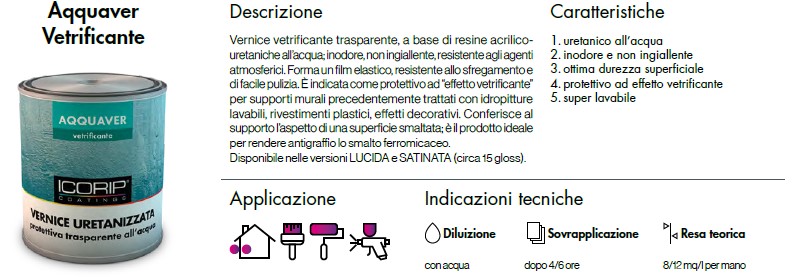 AQQUAVER VETRIFICANTE URETANIZZATO INCOLORE LUCIDO 750ML