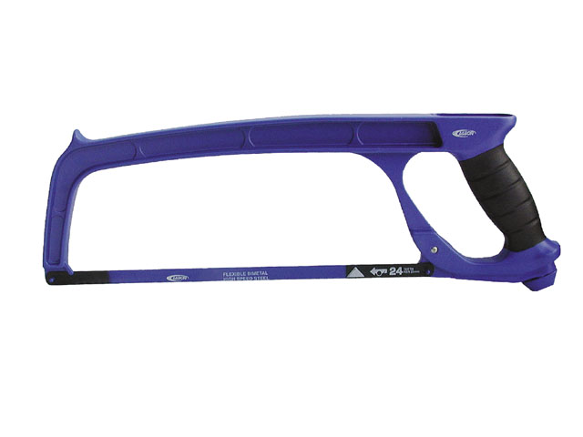 Archetto LABOR con telaio in pressofusione di alluminio con sezione ad I.Impugnatura bicomponente soft-grip. Unisce leggerezza a