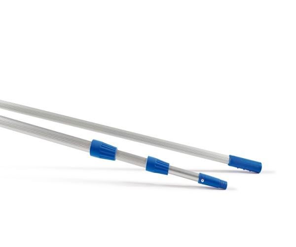 ASTA TELESCOPICA IN ALLUMINIO 3 PARTI Estensibile fino a h450CM art. 0031C PERFETTO. Filetto vite italia, composizione: allumini