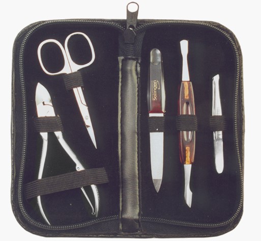 ASTUCCIO MANICURE 5PZ NICHELATO