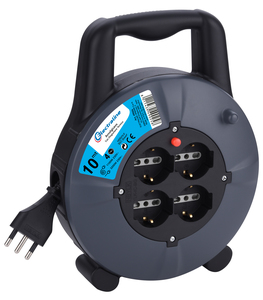 AVVOLGICAVO 10MT 3X1,5 4BIP/SCH+ PROTEZIONE  ART. 49026 ELECTRALINE