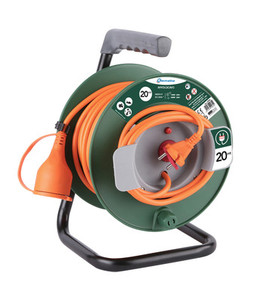 AVVOLGICAVO X RASAERBA ML20 SEZIONE CAVO 2X1,5. In materiale termoplastico, cavalletto metallico. Sezione filo 2x1,5 mm2 Lunghez