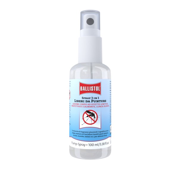 BALLISTOL LIBERI DA PUNTURE 3in1 REPELLENTE ZANZARE 100ML