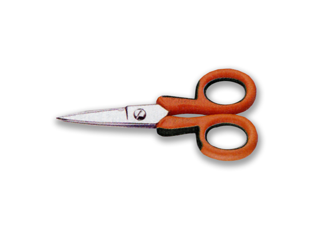 BETA forbice 1129BM per elettricisti lame curve mm. 145 cromate. Impugnatura in nylon per usi intensivi e con gola tagliafilo.
