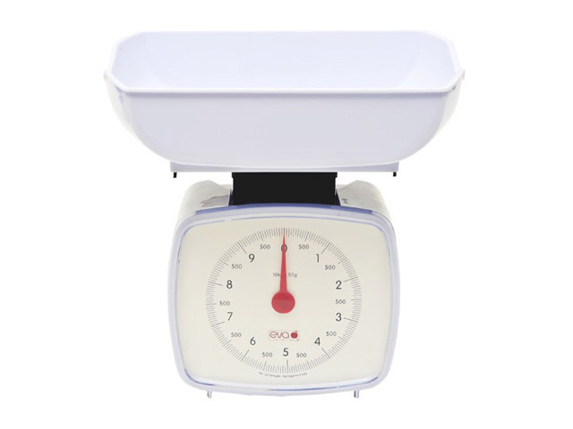 BILANCIA DA CUCINA ABSBilancia meccanica da cucina analogica in ABS bianca da Kg. 10