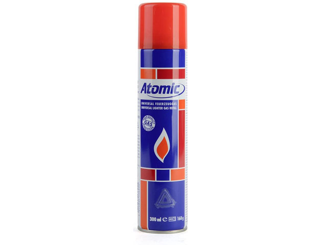 BOMBOLA RICARICA GAS BUTANO ACCENDIGAS 300ML ATOMIC