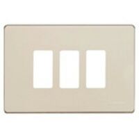 BTICINO Placca BTI503/3/X MAGIC - PLACCA 3P OXIDAL. placca 3 posti per scatola rettangolare - in alluminio oxidal - con sottopla