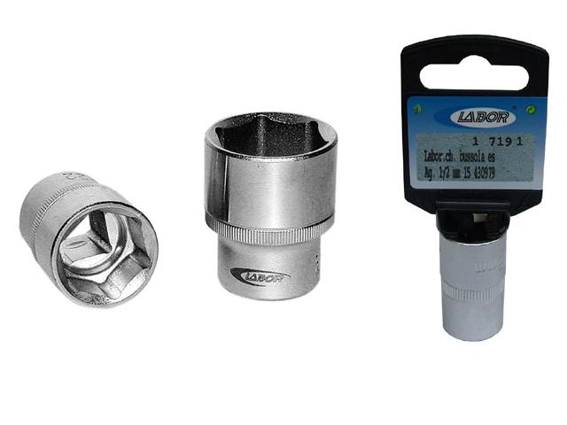 Bussola LABOR in acciaio al cromo vanadio, attacco da 1/2 MM30 ART. 7902.20