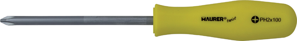 Cacciavite a taglio MM.3X100 MAURER serie TWIST - lama in acciaio cromo vanadio