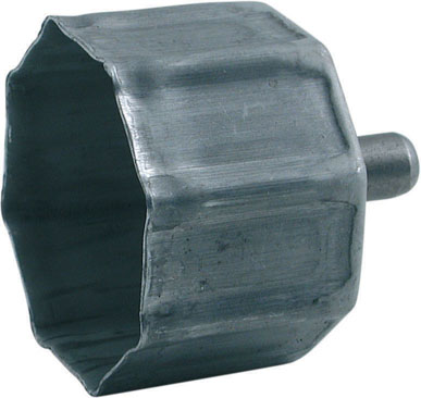 Calotta in lamiera zincata per rullo ottagonale tapparelle