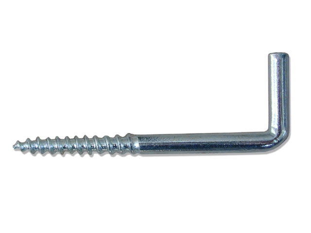 Cancano a vite 16X30MM con filettatura a legno tornita. In ferro zincato. ART.104.5