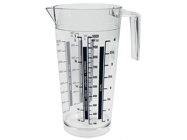 CARAFFA GRADUATA LT1 PLASTICA COSMOPLAST