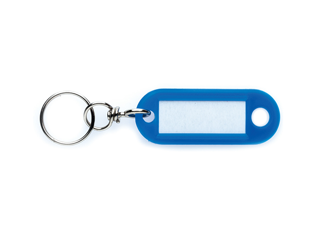 Cartellino portaetichetta segnanome in plastica con givolare. Colori assortiti. 200PZ