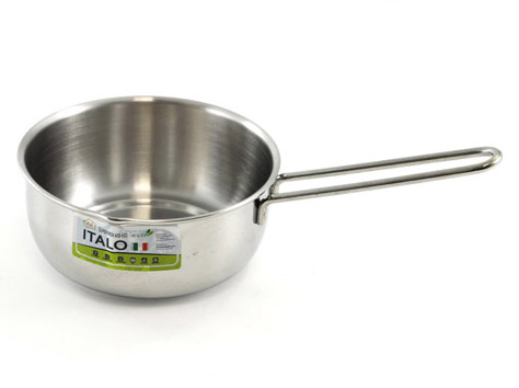 CASSERUOLA FONDA ITALO 1 MANICO CM14Casseruola fonda in acciaio inox AISI 430 con 1 manico ed 1 beccuccio, adatta a tutti i pian