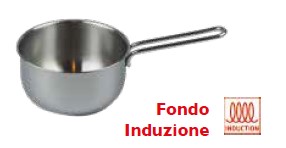 CASSERUOLA INOX CM16 CON MANICATURA INOXMOD. DAISY FONDO INDUZIONE ART. 154LE