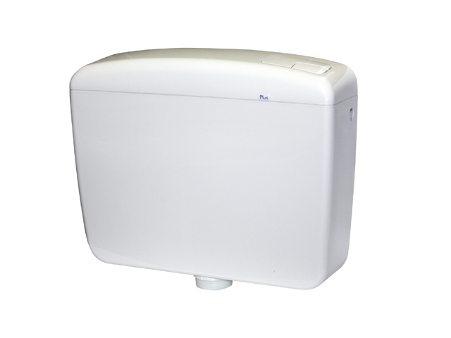 Cassetta a zaino ultra-piatta, ESTERNA realizzata interamente in ABS, capacita' 3/9 litri, con pulsante economizzatore d'acqua s