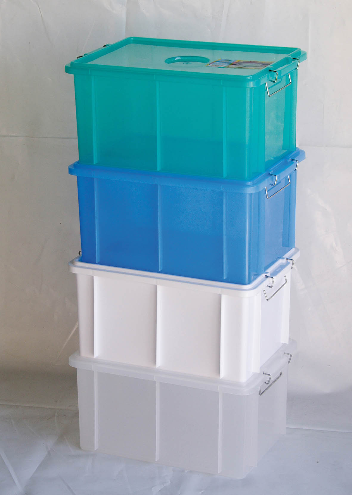 CASSETTA BOX E COPERCHIO 62X40X30 BIANCO LT60