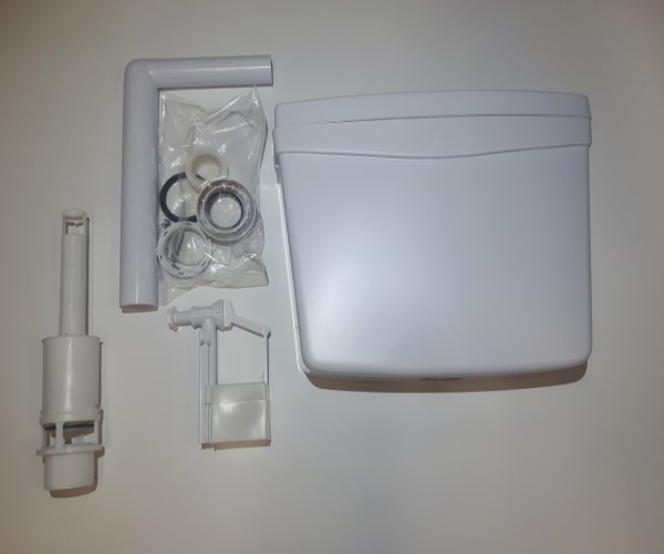 CASSETTA WC A ZAINO ELBA 1 PULSANTE - kit completo