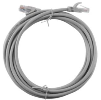 CAVO LAN UTP PLUG RJ45/RJ45 GRIGIO MT.3