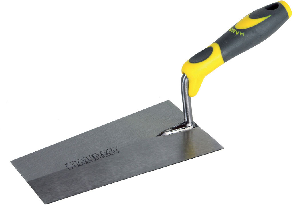 Cazzuola a punta quadra MAURER - manico bicomponente CM16