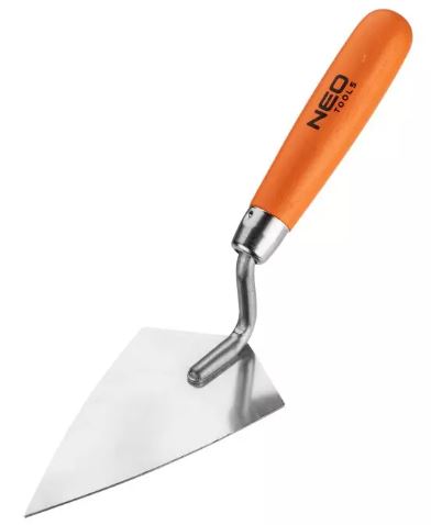 Cazzuola per stucco, affilata, 140 x 80 mm, manico in legno ART. 50-121 NEO TOOLS