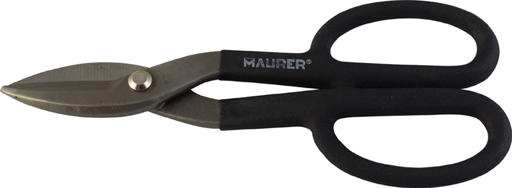 Cesoia per lamiera MM250 MAURER tipo AMERICANO - lame diritte forgiate in acciaio legato - manici ricoperti PVC