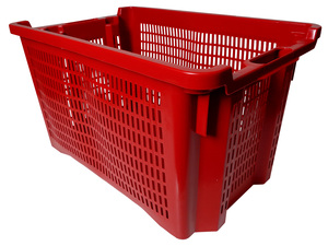 CESTA RETTANGOLARE FONDO CHIUSO PER UVA 40LT