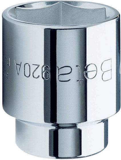 Chiave a bussola MM13 esagonale attacco quadro femmina 1/2 BETA art. 920A - cromata - DIN3124