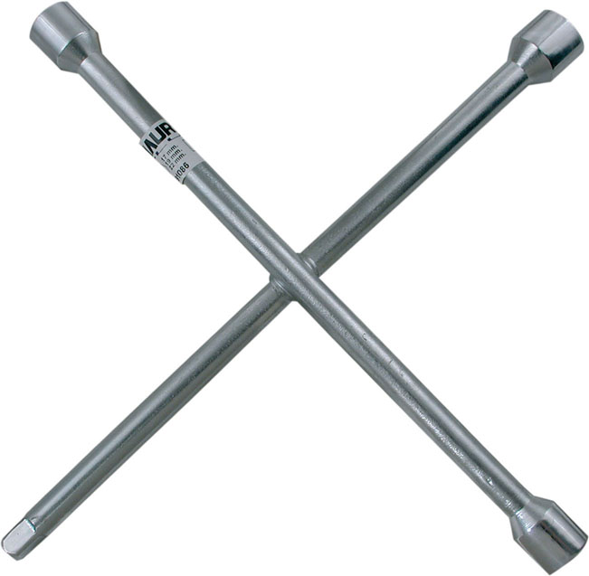 Chiave a croce ATTACCHI ESAGONALI: 17-19-22 E ATTACCO DA 1/2  MAURER PLUS per dadi ruote