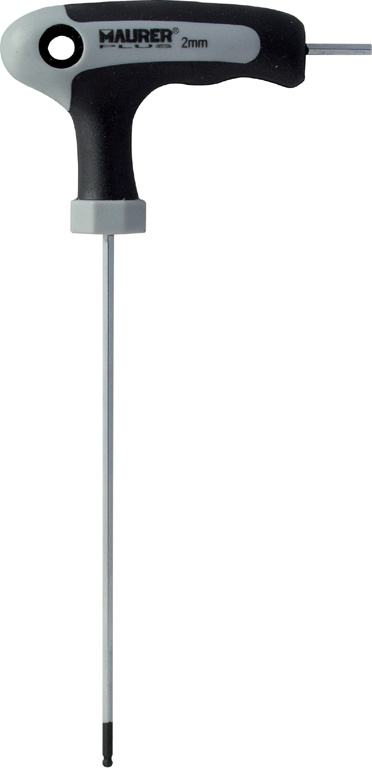 CHIAVE ESAGONALE SFERICA CR-VA CON IMPUGNATURA L MM. 6