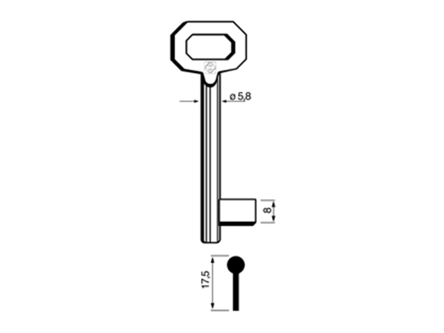 CHIAVE PATENT PASSEPARTOUT 5012 30P ALTO. Categoria: Patent. Impiego: PASSE-PARTOUT e PATENT. Marca principale: PATENT PASSEPART