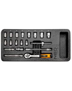 Chiavi a bussola da 1/4, set da 19 pz. ART. 84-237 NEO