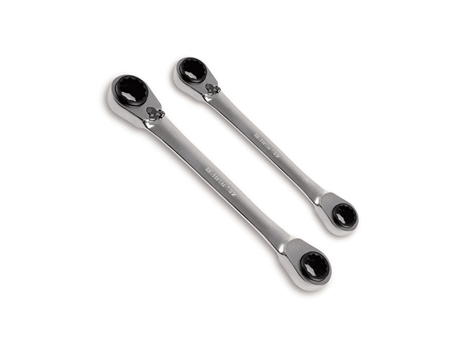 Chiavi poligonali a cricchetto reversibile 8in1. Il blister contiene 2 chiavi poligonali MM13-10 / MM19-17. Beta Art. 192/S2