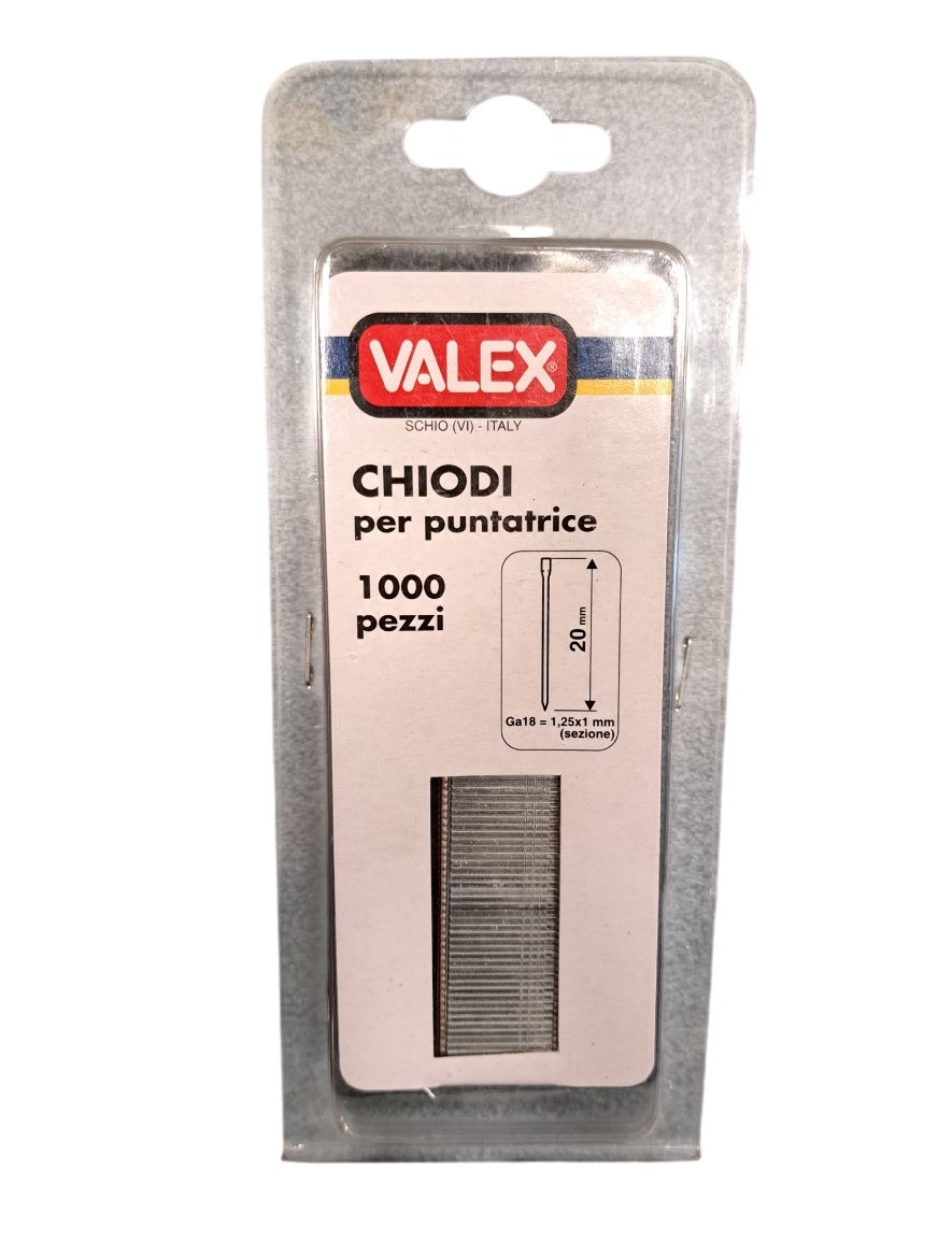 CHIODI PER PUNTATRICI 20MM VALEX 1455550
