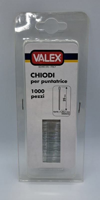CHIODI PER PUNTATRICI 25MM VALEX 1455551