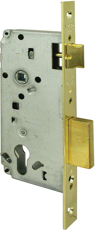 Cisa 5C611-40-0 serie LOGO serratura da infilare per cilindro europeo, catenaccio e scrocco, quadro maniglia, frontale mm.22, bo
