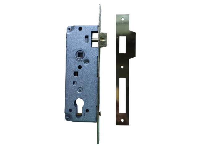 Cisa 5C611-45-0 serie LOGO serratura da infilare per cilindro europeo, catenaccio e scrocco, quadro maniglia, frontale mm.22, bo