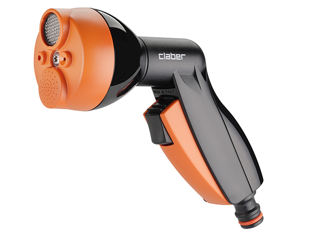 Claber 9083 Pistola multifunzione elegant. Leggera e compatta dotata di aeratore. Impugnatura ergonomica. Comodo meccanismo ante