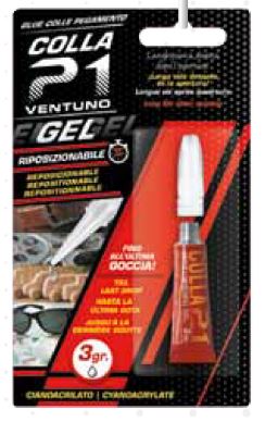 COLLA CIANOACRILICA 3 GRAMMI IN GEL RIPOSIZIONABILE COLLA21