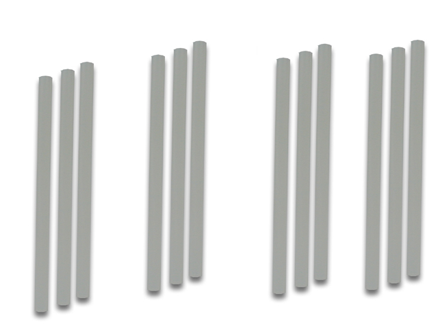 COLLA IN STICK TRASPARENTE DIAM. 12MM H200MM. PACCO DA 1KG (48PEZZI)