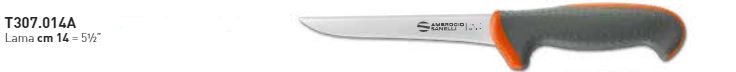 COLTELLO DISOSSO STRETTO CM.14 TECNA AMBROGIO SANELLI
