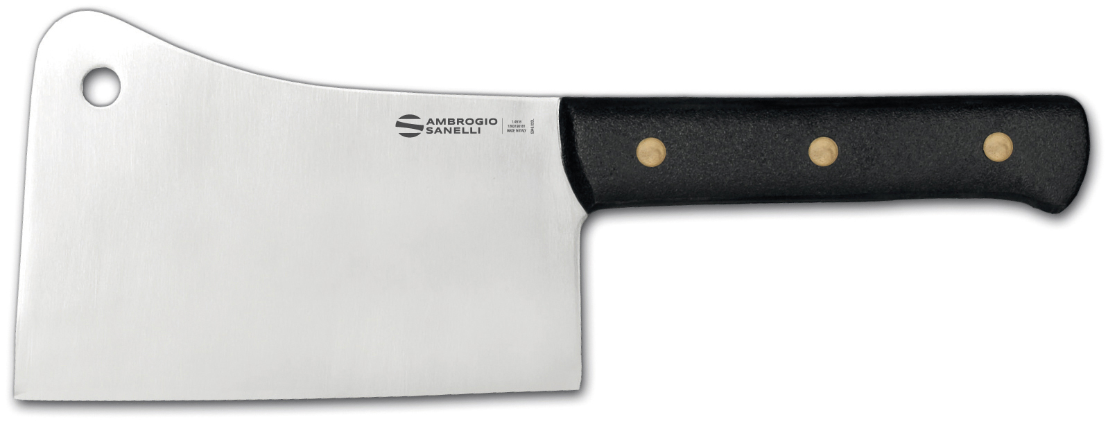 Coltello FALCETTA CODOLO INTERO CM20 linea SUPRA. I materiali utilizzati sono sterilizzabili, resistenti alla corrosione ed alle