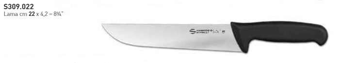 Coltello FRANCESE CM22 linea SUPRA. I materiali utilizzati sono sterilizzabili, resistenti alla corrosione ed alle elevate tempe